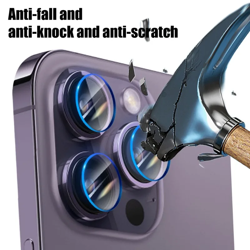 1/5Sets Rear Camera Tempered Glass Lens Protector for iPhone 15 Pro/iPhone 15 Pro Max Case-friendly Camera Lens Tempered Glass