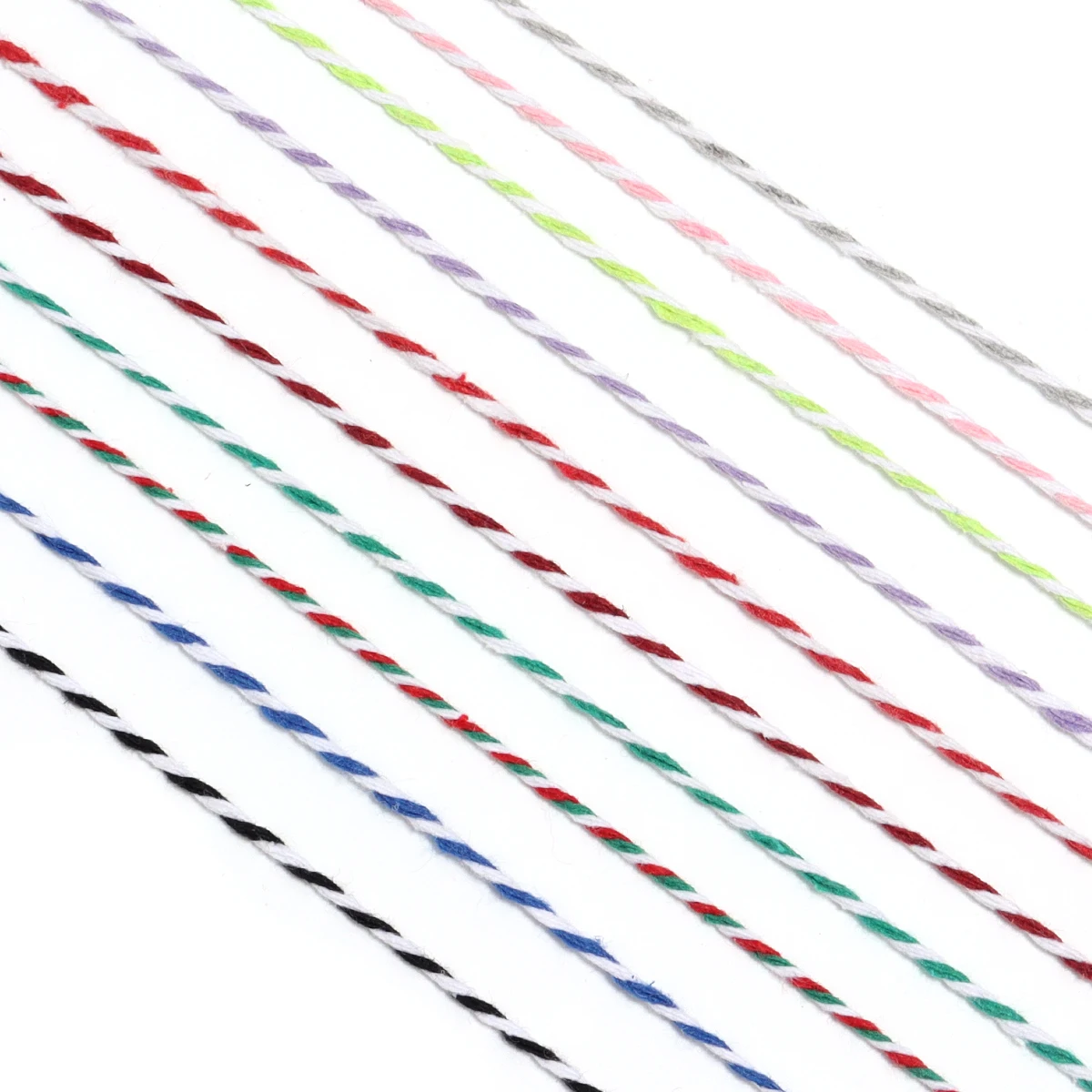 100M / Roll 2mm Bäcker Twine String Baumwolle Schnuren Seil für Heimdekor Handgefertigte Weihnachtsgeschenk Verpackung Handwerk DIY Verpackung Geschenk – Detail 4