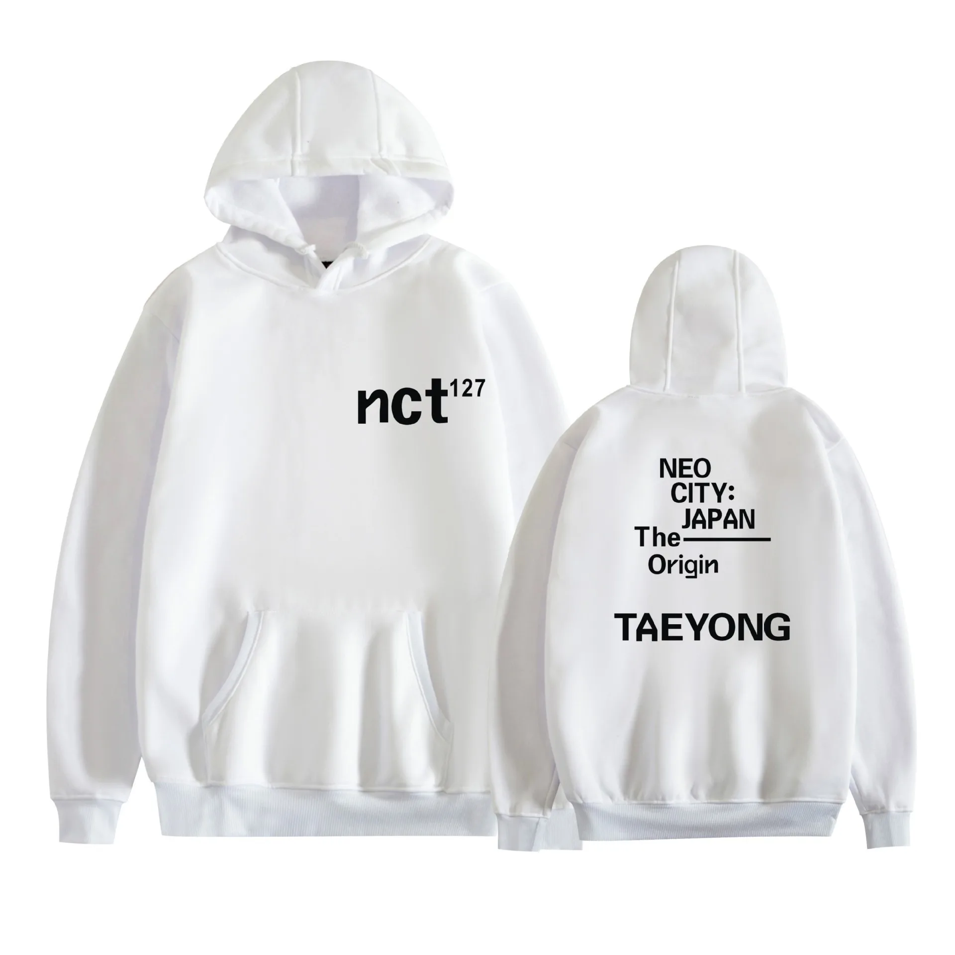 2024 New NCT 127 Peripheral Zheng Zaiyuan Unisex Hoodie Support Clothing Printed Large Fleece Pullover Hoodie Coat