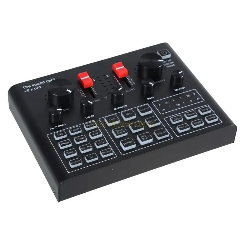 F62C K Song Live Sound Card Set Computer Live трансляция внешняя звуковая карта микрофон