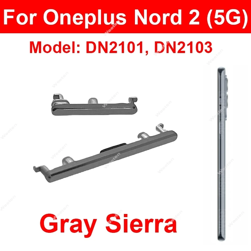 Power Volume Side Button For Oneplus Nord 3 N10 N30 CE4 5G Side Button On Off Power Volume Up Down Side Keypad Repair Parts