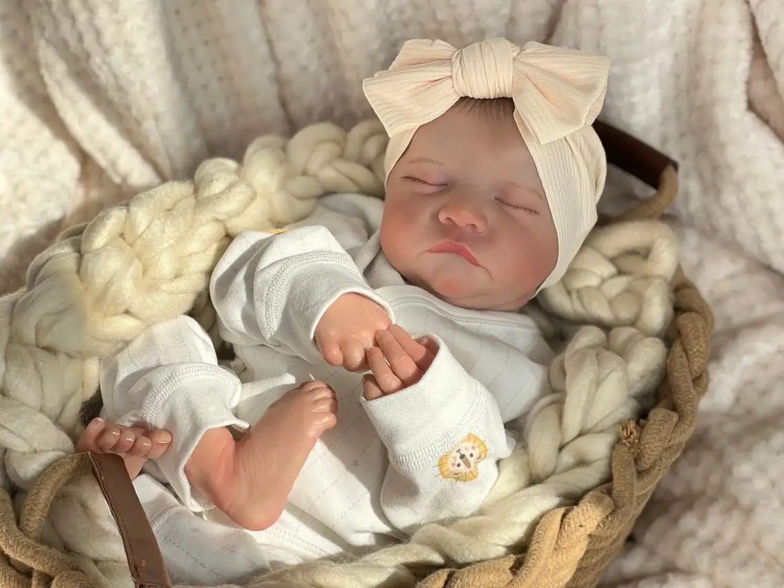 NPK 19 Inches Levi Reborn Baby Realistic Soft Body Alive Bebe Newborn Finished Hair-painted Doll Children Girls Gift Dolls