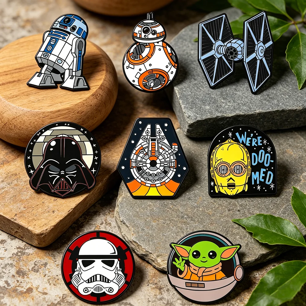 conjunto-de-8-broches-star-wars-esmaltados-r2-d2-bb-8-tie-fighter-darth-vader-stormtrooper-–-emblemas-de-metal-modernos-para-mochilas