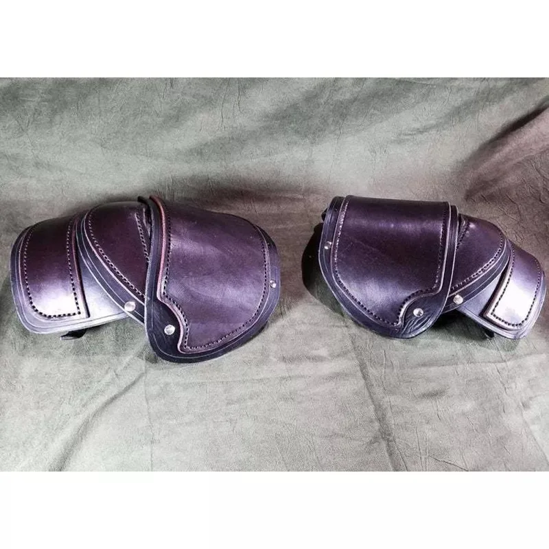 Mittelalterliche Wikinger-Ritter-Schulterrüstung, Leder-Pauldrons, Piraten-Krieger, Cosplay-Kostüm, Halloween-Requisiten, Kampfzubehör für Männer