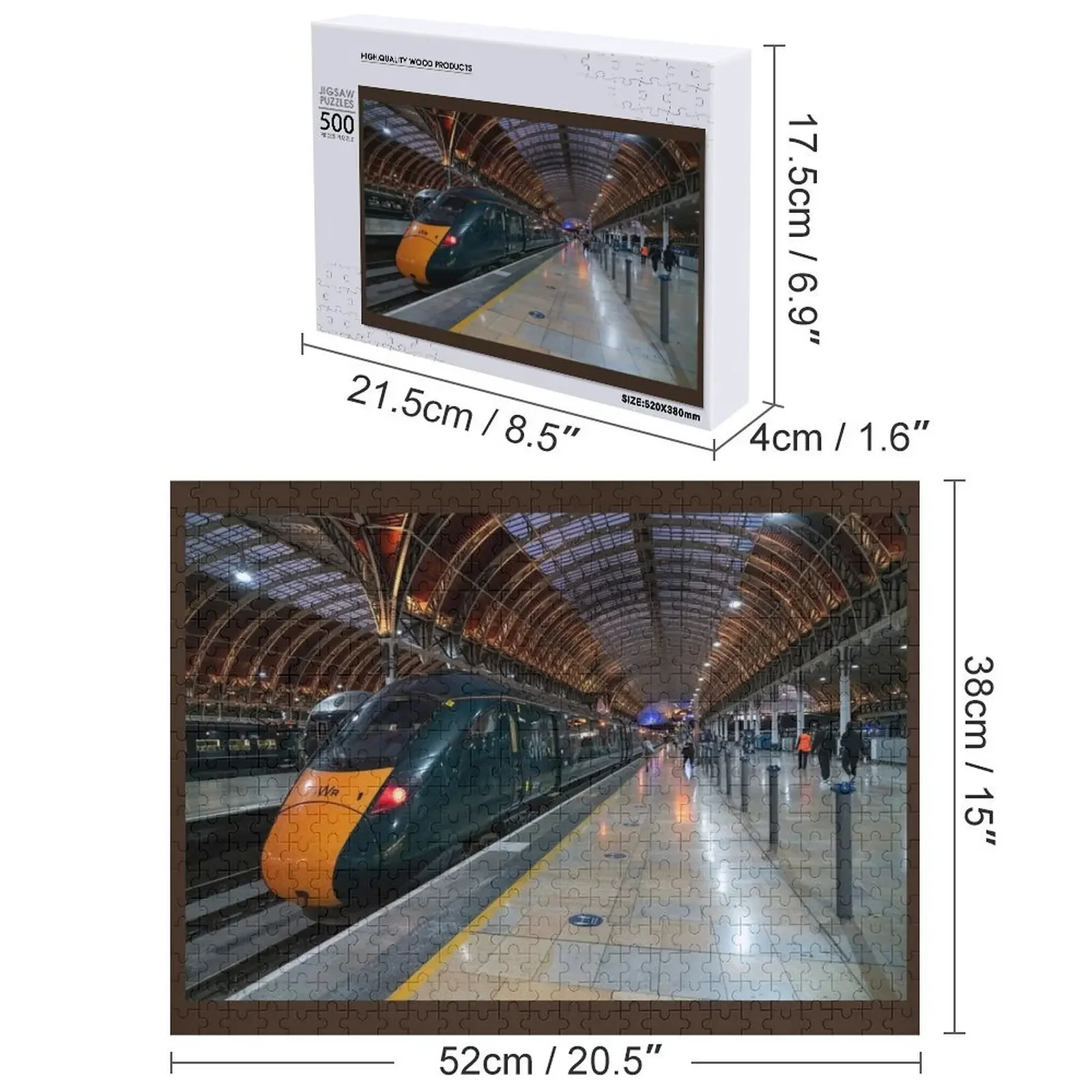 ตัวต่อจิ๊กซอว์ไม้ลายแพดดิงตัน ไออีที ไนท์ส สำหรับผู้ใหญ่ ของเล่นปรับแต่งได้