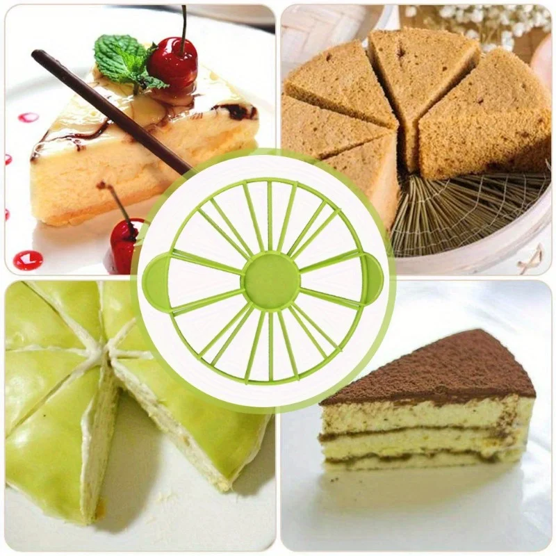 10/12 Slices Cake Equal Portion Cutter Round Bread Cake Mousse Divider Slice Marker Baking For Household Kitchen Utensils