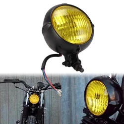 Motorcycle Vintage Headlight For Harley Honda Cafe Racer Custom Bobber Chopper Polish Sealed Beam Electroline Retro Headlight