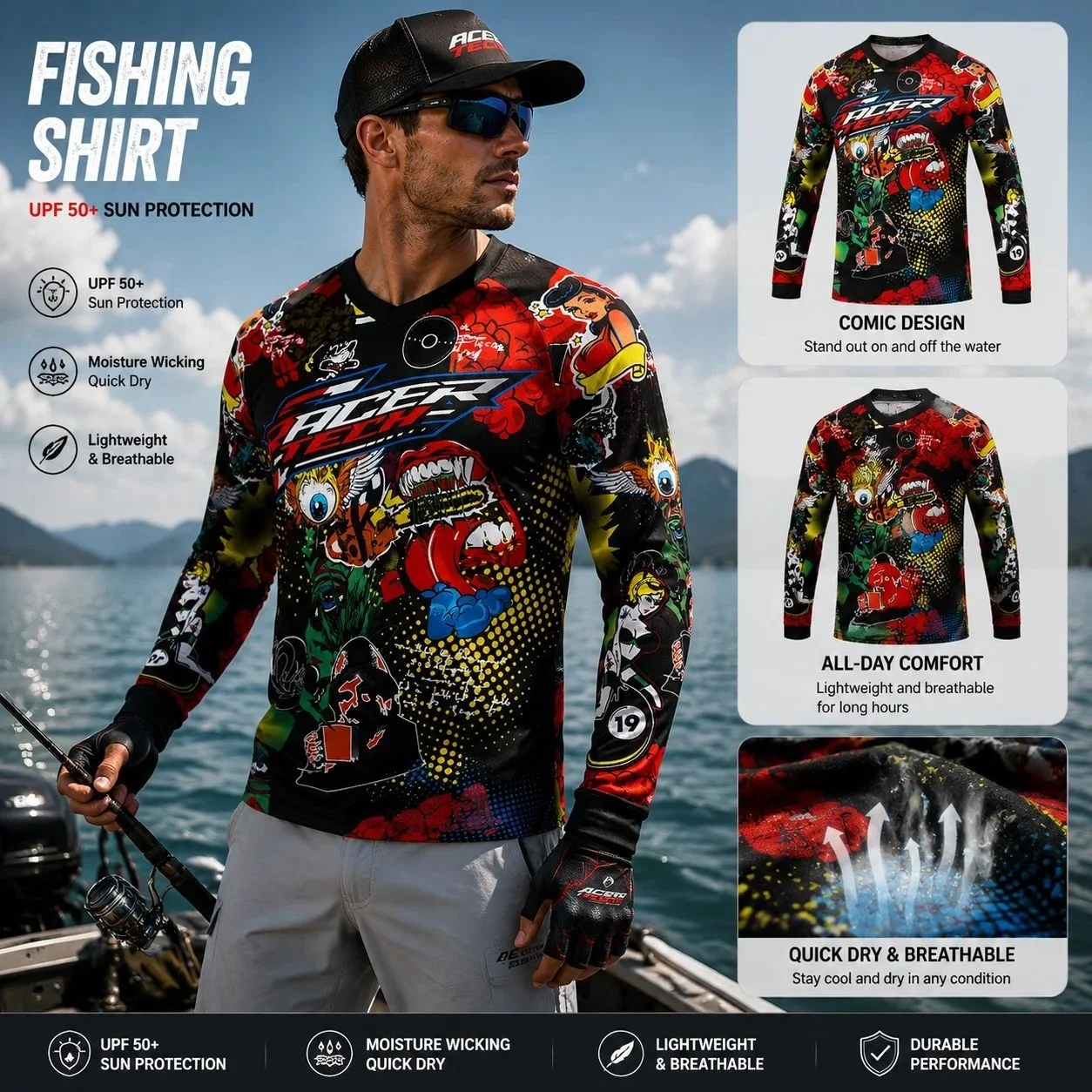 Downhill Jersey Motocross Mountain Bike Clothing Bicycle Moto Long Sleeve Sports T-shirt Men Cycling Jersey MTB Shirts Racing DH