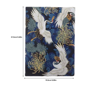 A5 Soft Fabric Protective Book mit Standardblume, einstellbarer Notebook -Deckel 12 Hauptverkaufsbuch Cover in Fabric - №3