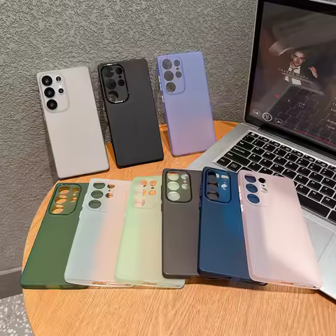 Ultra Thin Frosted Clear Soft Phone Case For Samsung Galaxy S25 Edge S23 S22 S21 FE Note 20 Ultra A55 A54 A34 A53 A33 TPU Cover
