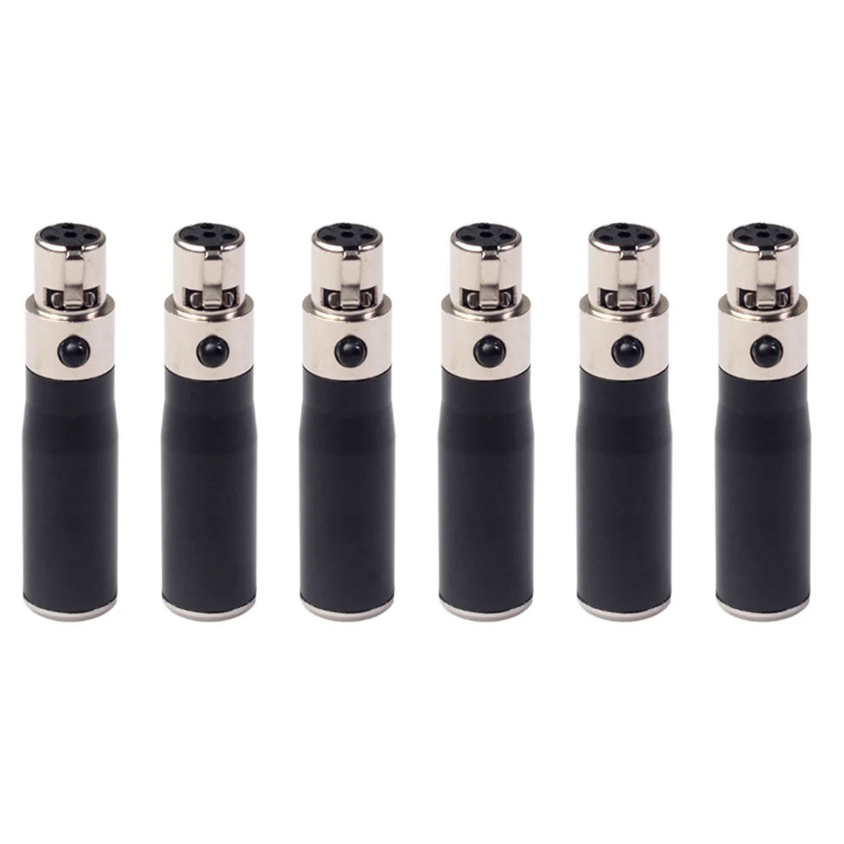 AT42 6X XLR Mini 3 Pin ذكر إلى 4 Pin أنثى محول الصوت موصل قابس مرحبا فاي محول إشارات محول