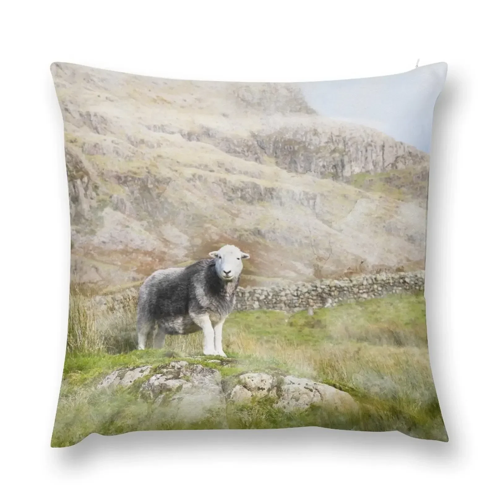 Waterclour photograph Herdwick Sheep Mothers Day Throw Pillow Decorative pillowcase Cushion Cover Set pillow