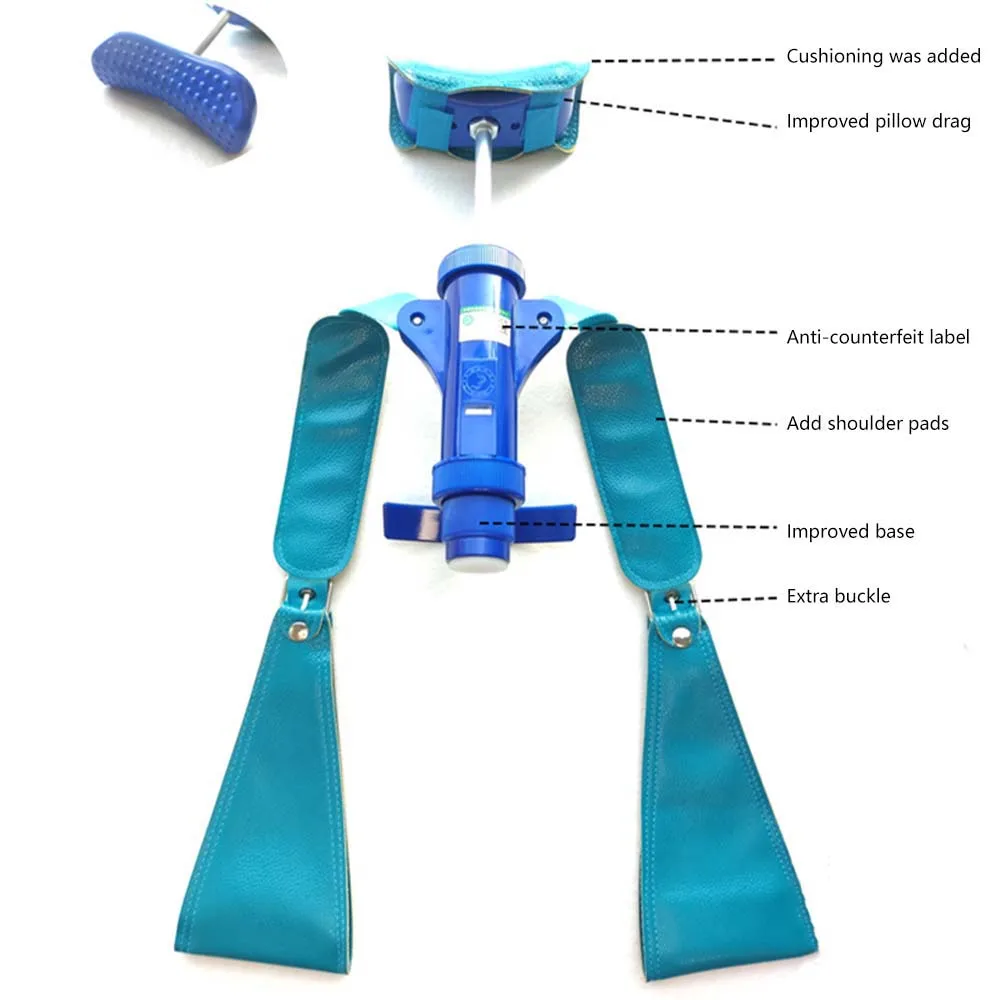 

Устройство для массажа и реабилитации шейного отдела позвоночника, вытягивающее позвонки и мышцы.