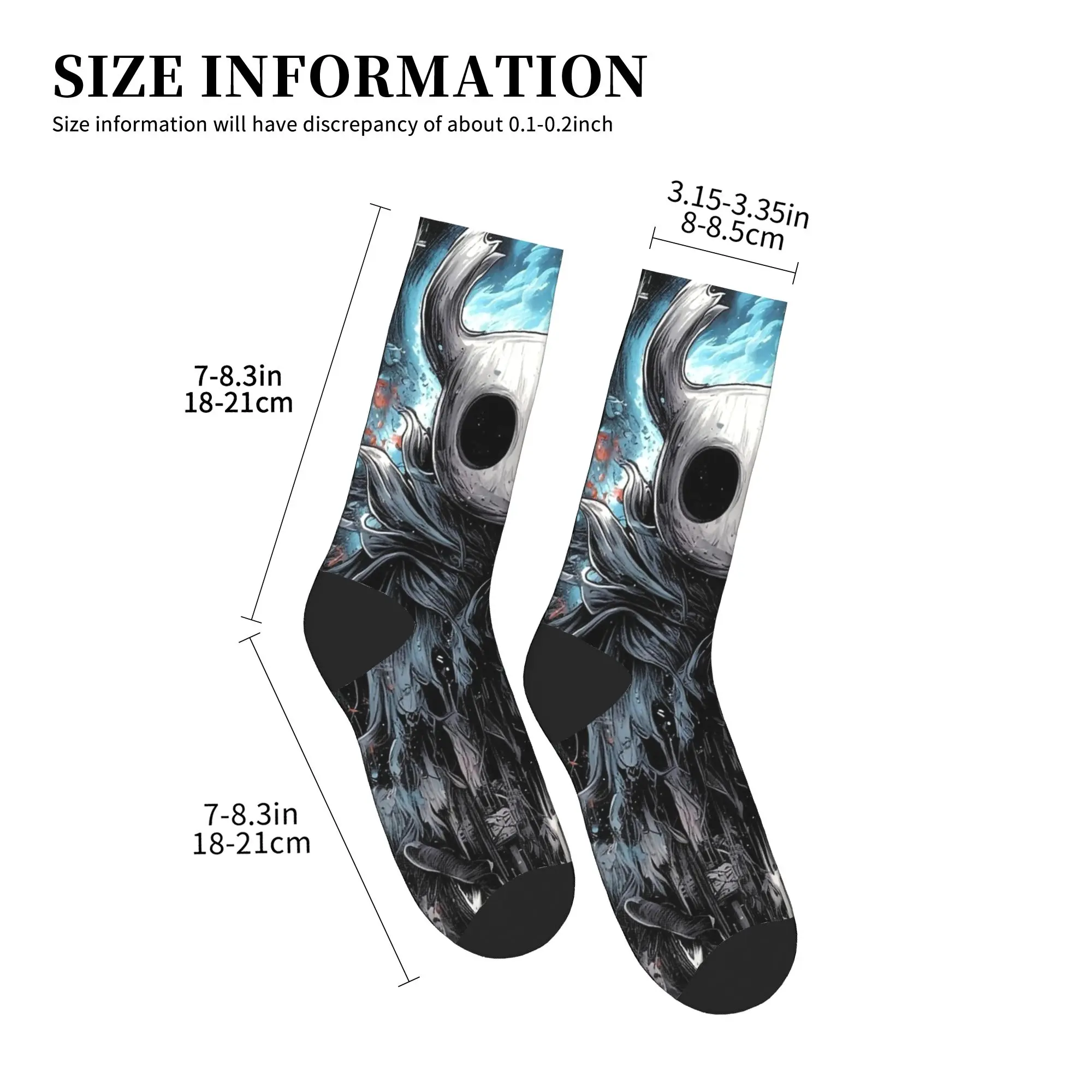 Kaus Kaki Hollow Knight Void Masked Wanderer Pola Harajuku Kaus Kaki Musim Dingin Anti Selip Kaus Kaki Pria Mendaki Kaus Kaki Sedang Lembut