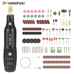 USB Engraving Hand Tool Usb Wireless Grinder Mini Electric Drill Charging Grinder Micro Rotary Tool Polisher Engraving Pen