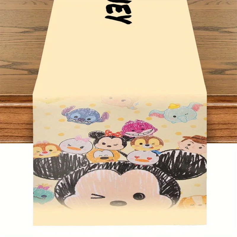 

Цельный рисунок карандаша с Микки и Минни Маусом — мультяшный дизайн — идеально подходит для романтической столовой в помещении и на открытом воздухе, идеально подходит для вечеринок и свадеб