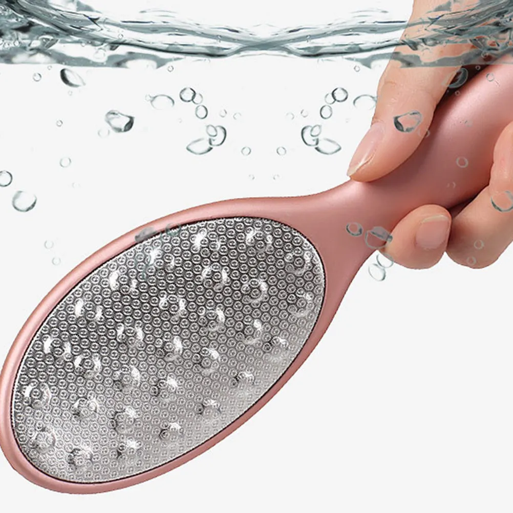 

1 шт. Педикюрный инструмент для удаления мозолей с ног, с эргономичной ручкой из ABS-пластика и нержавеющей стали, пилка для ухода за ногами, скребок для удаления омертвевшей кожи