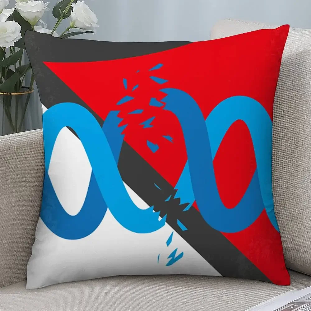 Horro R-Resident E-Evil Double-sided Printed pillow cover Short plush Suitable living rooms bedrooms sofas throw cushion cover