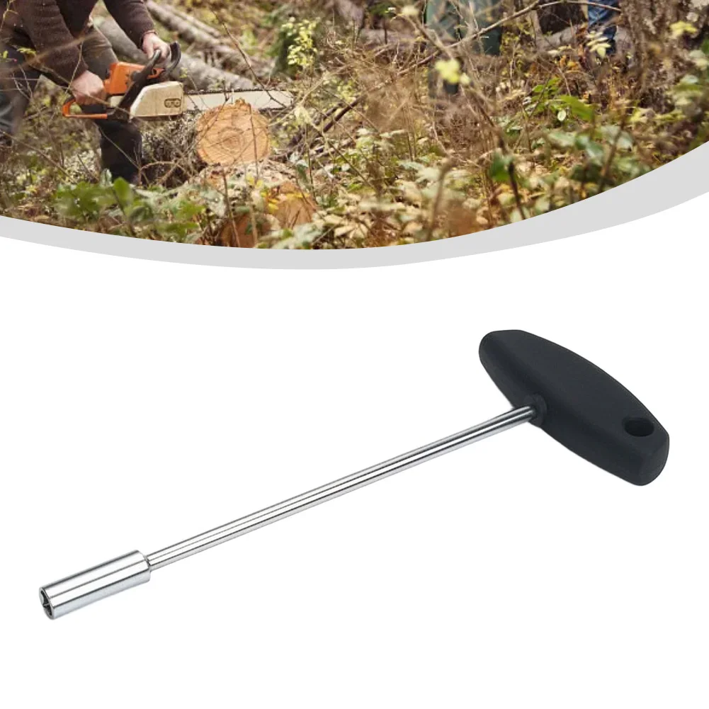 Chainsaw Socket 8mm T-handle Wrench Steel Construction Ergonomic Handle Design T-handle Socket Wrench For Chainsaws