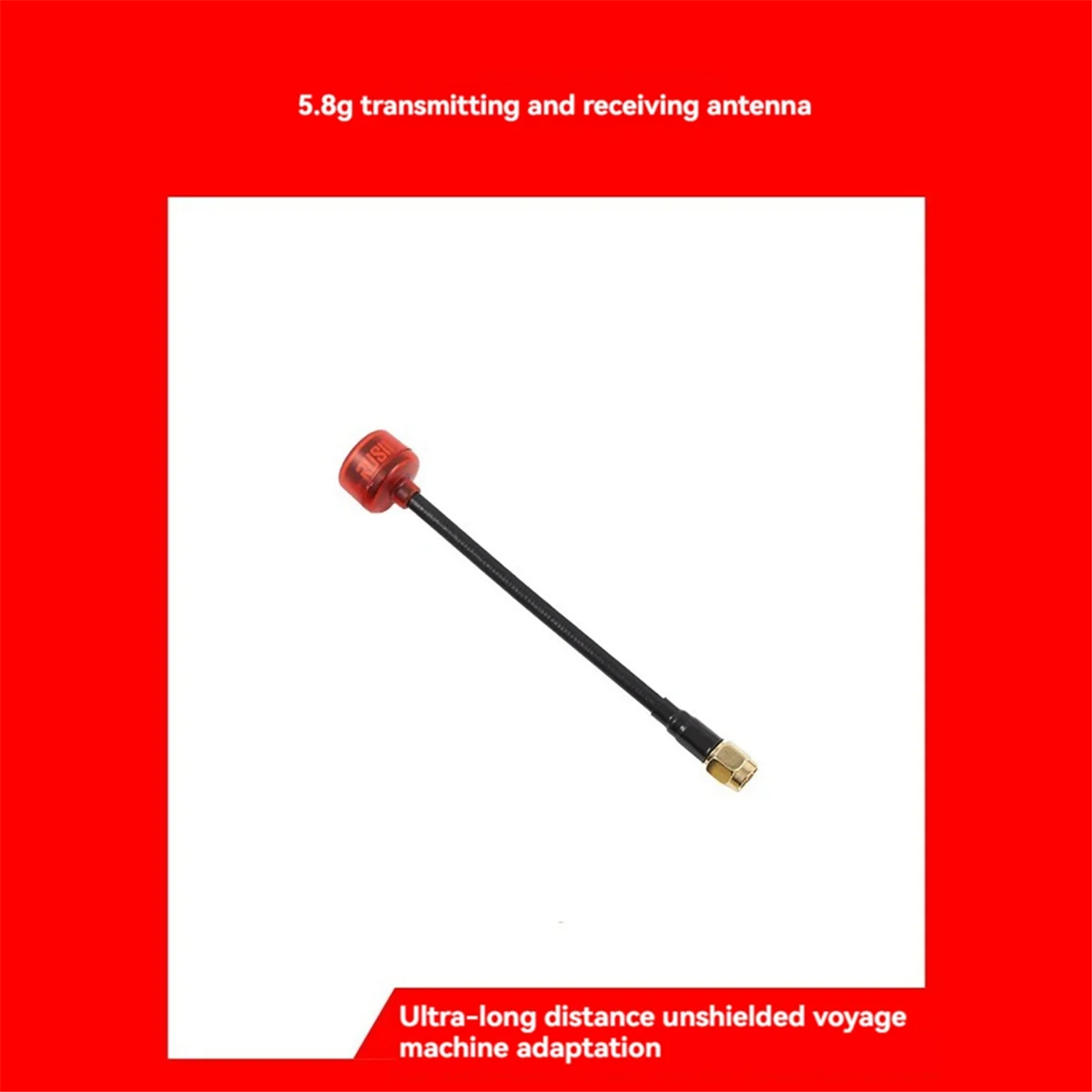 2 uds 5,8G FPV antena VTX VRX antena SMA RHCP 160mm adaptador de conector de antena de largo alcance para gafas de Dron RC FPV