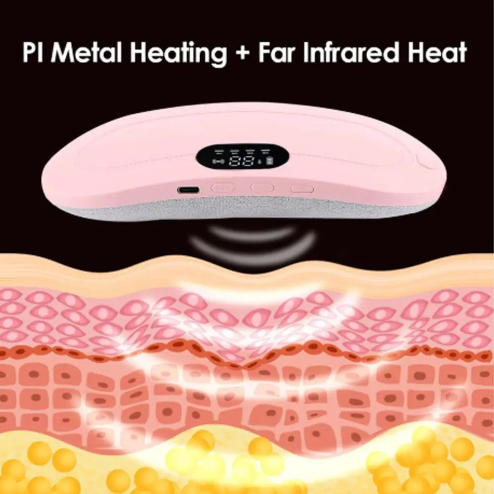 

3-уровневый поясной ремень с электрическим подогревом, быстрый нагрев, 4-скоростной массажный пояс, портативный светодиодный дисплей