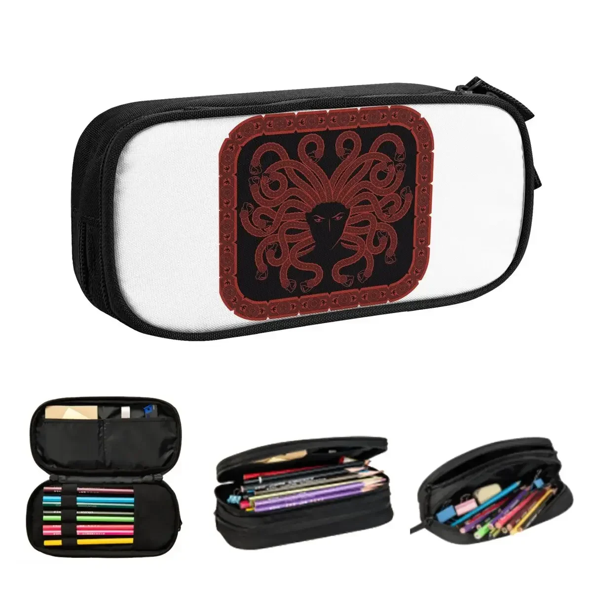 

Greek Mythology MEDUSA-No Text Pencil Cases Large Capacity Pen Bags Pen Box Pencil Pouch For Boys Girls Students Stationery