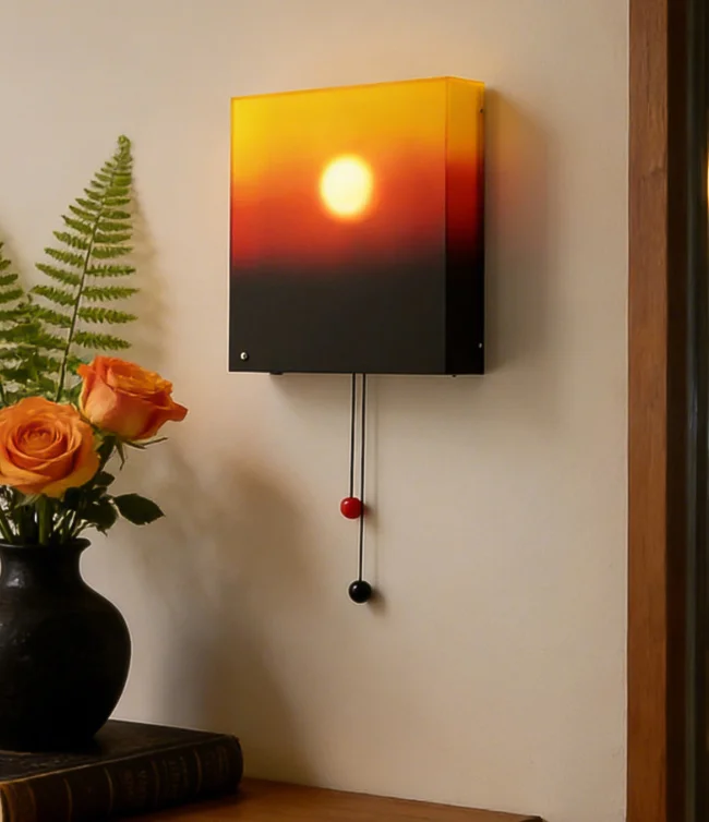 Lighting Decor Sunrise - Kinetic Sunrise Sunset Wall Lamp Adjustable