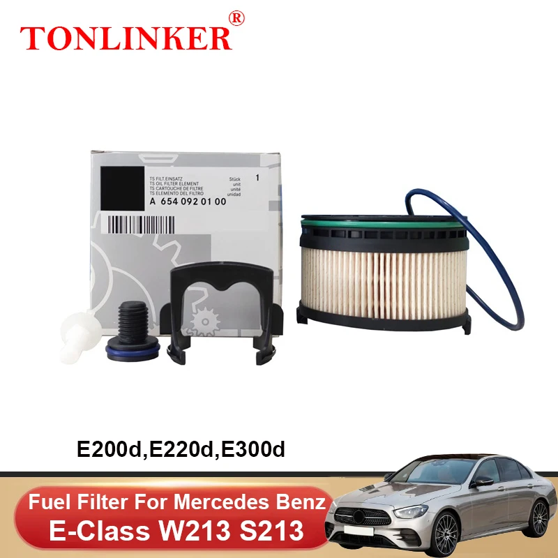 TONLINKER Fuel Filter A6540920100 For Mercedes Benz E Class W213 S213 2016-2022 E200d E220d E300d 4MATIC Sport Car Accessories