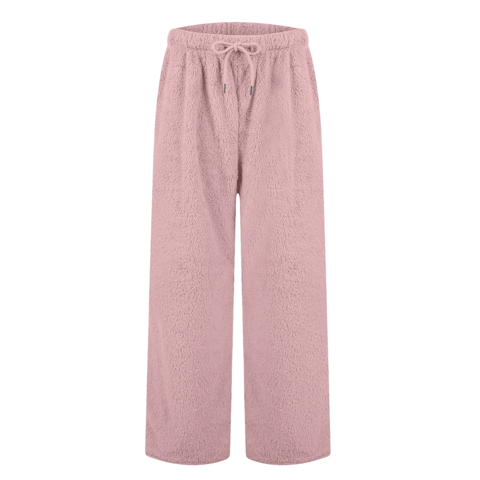 

Women Plush Pajama Pants For Autumn Winter Loungewear Casual Pants Warm Can Outerwear Solid Color Loose Trousers Pants Women