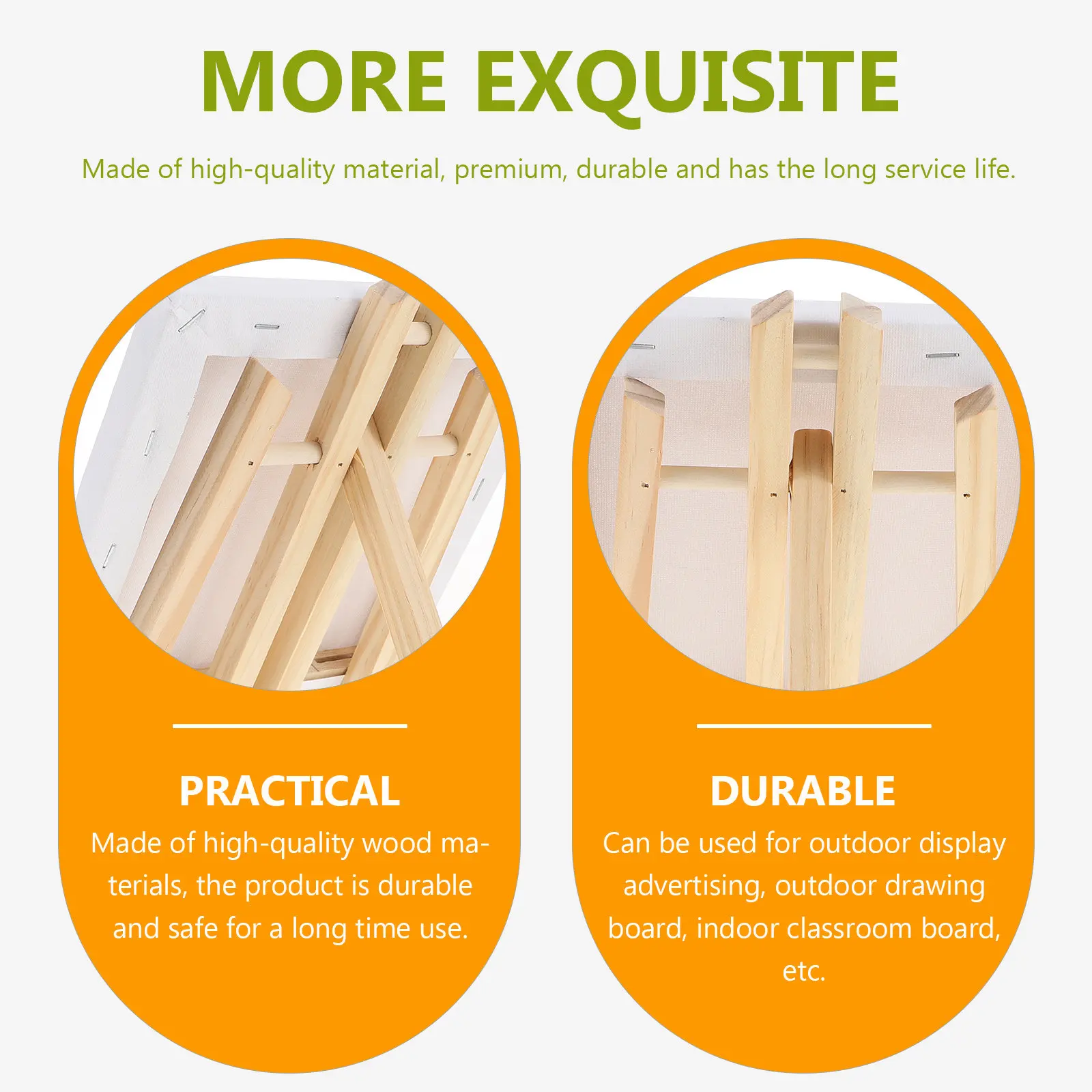 

1 Set Wooden Painting Easel Kit Mini Standing Frame For Drawing Outdoor Display Advertising Tabletop Wood Stand Students