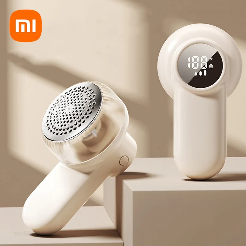 Xiaomi-cortador de bolas de pelo eléctrico, 6 cuchillas, pantalla Digital LED inteligente, carga USB, removedor de pelusa para suéter, eliminador de pelusas portátil para el hogar