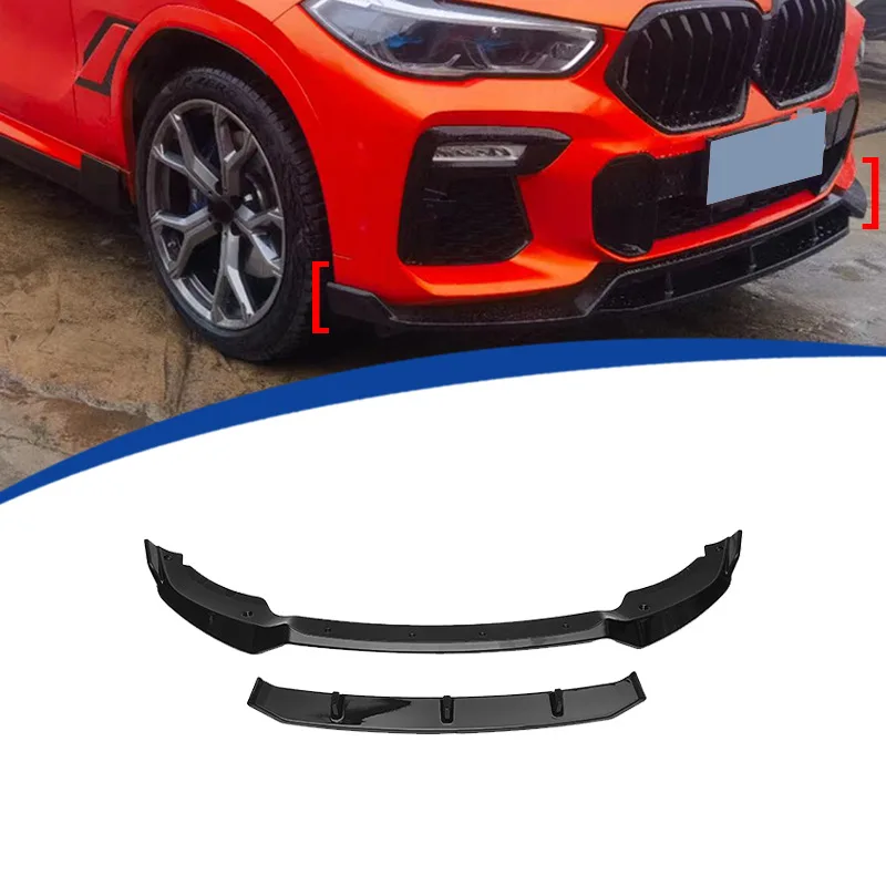 Suitable for BMW 2020-2023 X6G06 Black Knight model with front lip and shovel ABS material