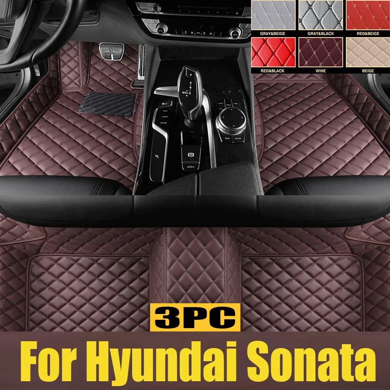 

TPE Custom Car Floor Mats For Hyundai Sonata 9th Generation 2015 2016 2017 2018 Waterproof Carpet Auto Interior trunk mat