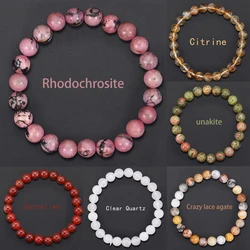 Natural Gemstone Crystal Agate Bracelet Men And Women Can Wear Promote Blood Circulation Inspire Enthusiasm Health Jewelry