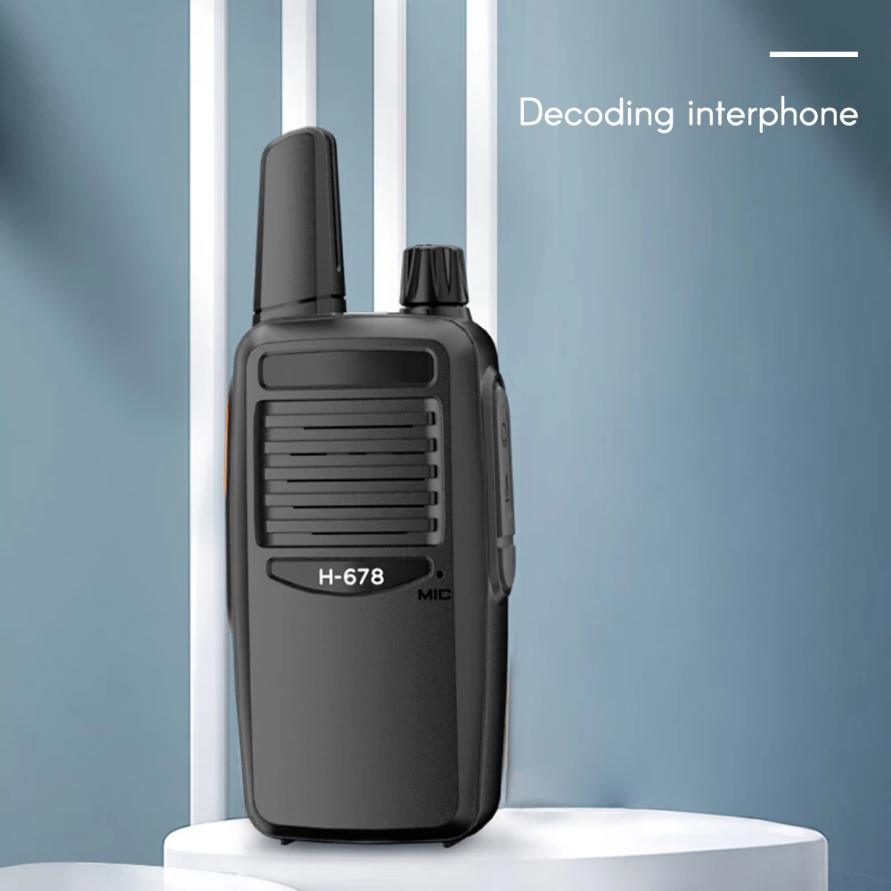 3W Analog Two Way Radio UHF Decoding Interphone 16-Channel Handheld Walkie Talkie for Adults Two-way FM Transceiver