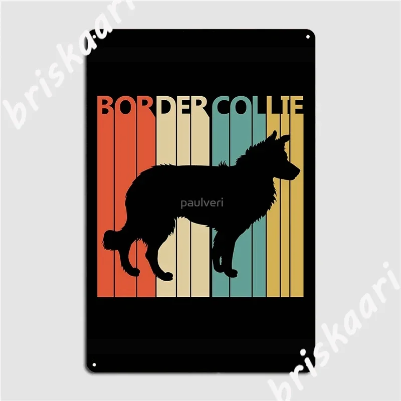 Vintage Border Collie Dog Metal Signs Club Home Party create Wall Decor Tin sign Posters