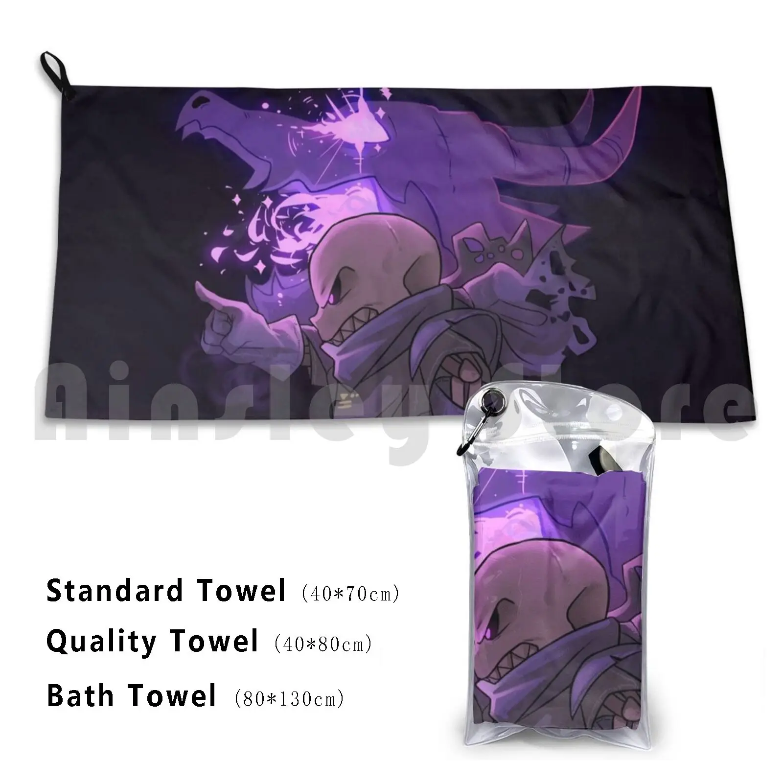 Swapfell Sans Bath Towel Beach Cushion Swapfell Sans Undertale Gaster Blaster