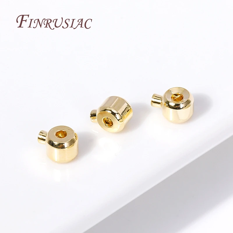 18K vergoldete Quetschperlen, Crimpperlen für Schmuck, Crimp-Endperlen, Zubehör für Schmuck, DIY-Zubehör, Großhandel – Detail 20