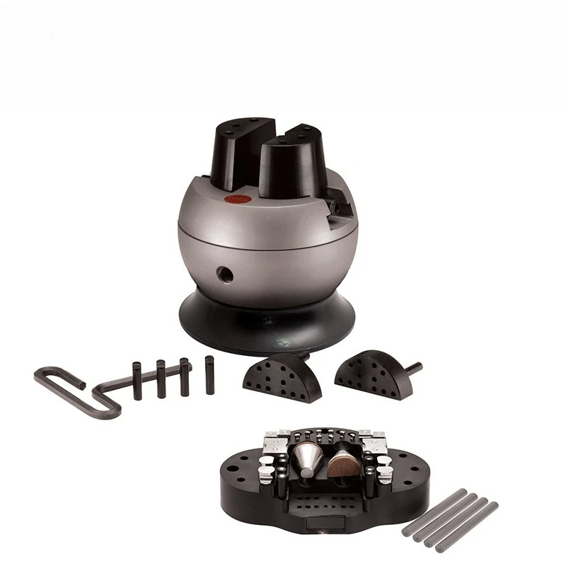 

Block micro-set ball, stone-set diamond 360 degree rotating engraving seat