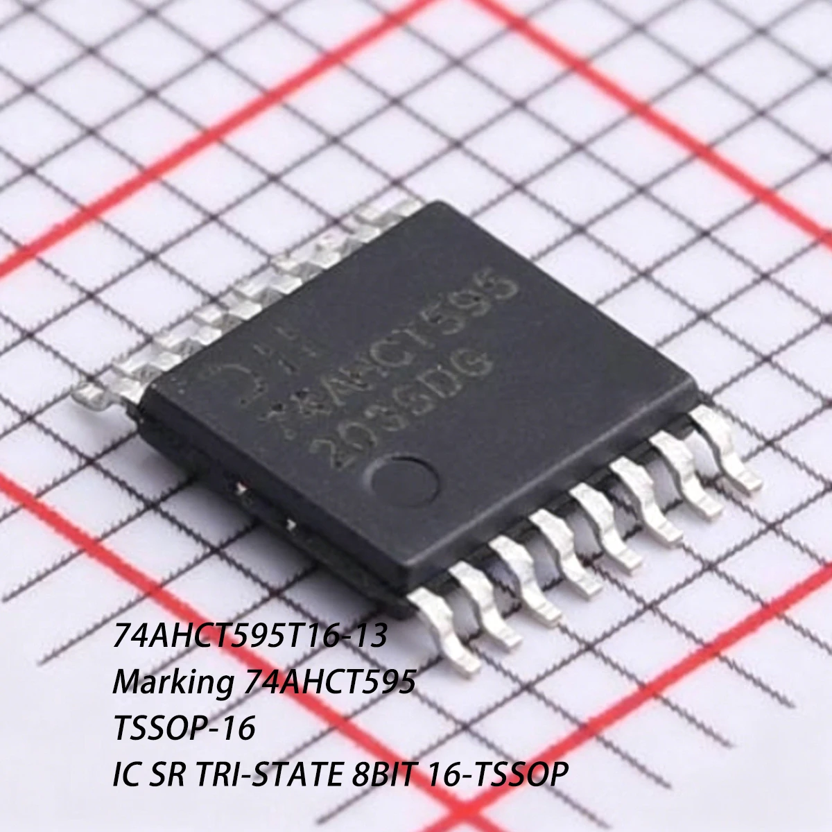 10PCS 74AHCT595T16-13 Marking 74AHCT595 TSSOP-16 170MHz NEW Original chip IC SR TRI-STATE 8-BIT SHIFT REGISTER OUTPUT REGISTER