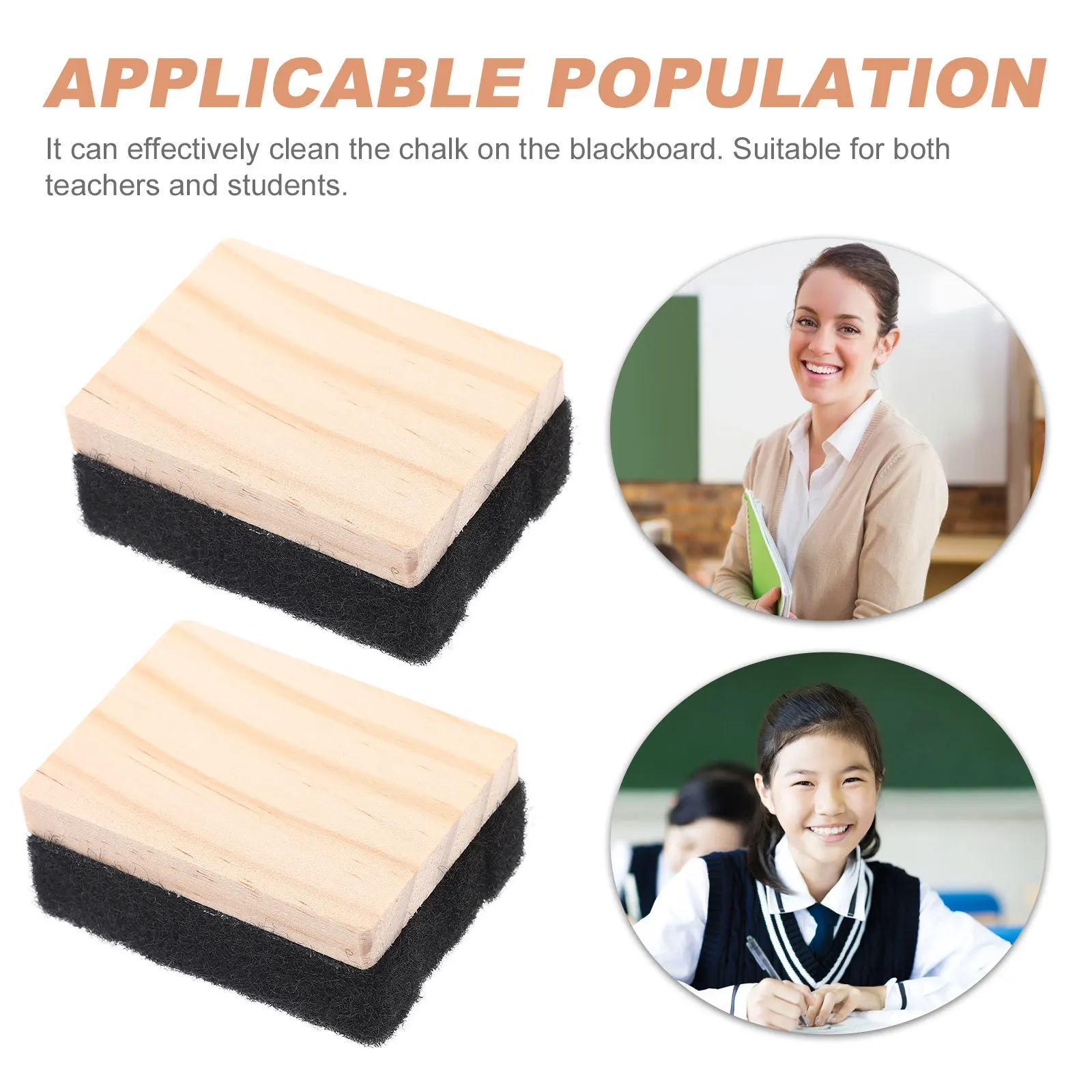 12 قطعة محايات السبورة الخشبية سوداء صغيرة الفصول الدراسية السبورة محايات المسح الجاف قابلة لإعادة الاستخدام ممحاة السبورة لمكتب الأطفال #6