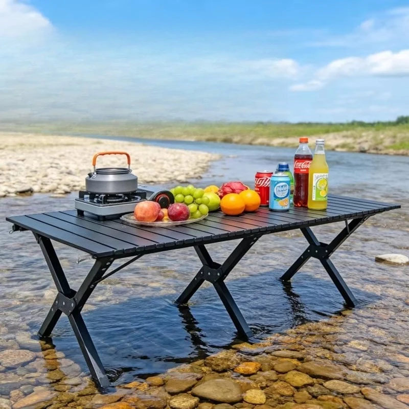 Portable Modern Farmhouse Outdoor Furniture Beach Camping Picnic Table Foldable Waterproof