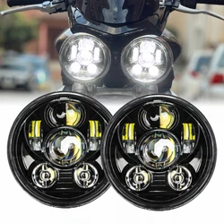 For Iron 883 Dyna 2PCS 5.75 Inch LED Headlight Projector for Triumph Rocket iii 3 & Speed Triple & Street Triple 5 3/4