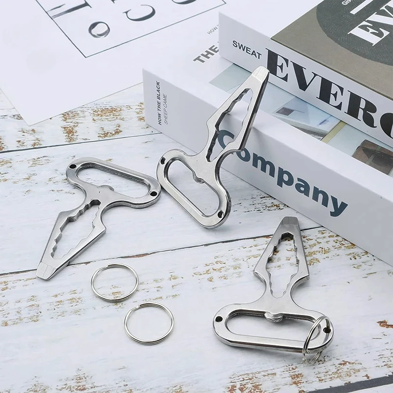 Selbstverteidigungswaffen Outdoor EDC Überlebenswerkzeug Verteidigung Persönlicher Schlüsselanhänger Stinger Flaschenöffner Schraubenschlüssel für Männer Frauen – Detail 8
