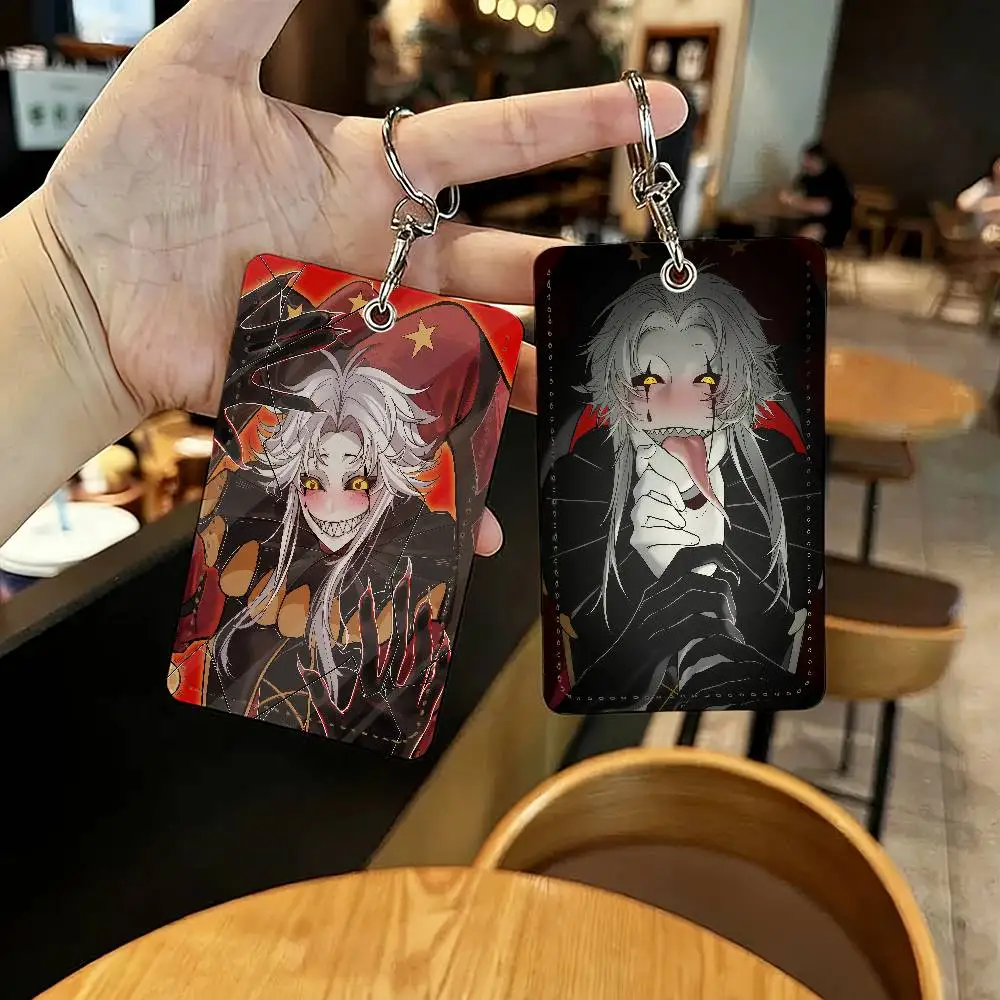 Pierrot Game The Freak Circus Card Holder With Keychain Executive Protection For Bank Credit Subway Bus Case