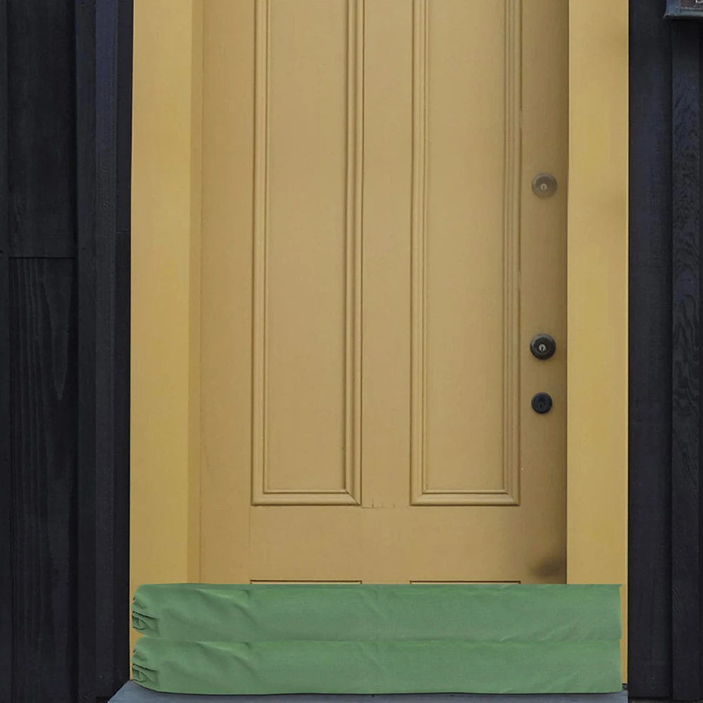 2개입 긴 홍수 방지용 모래주머니 재사용 가능한 방수 캔버스 튜브 홍수 방지용 대용량 가정용 차고용