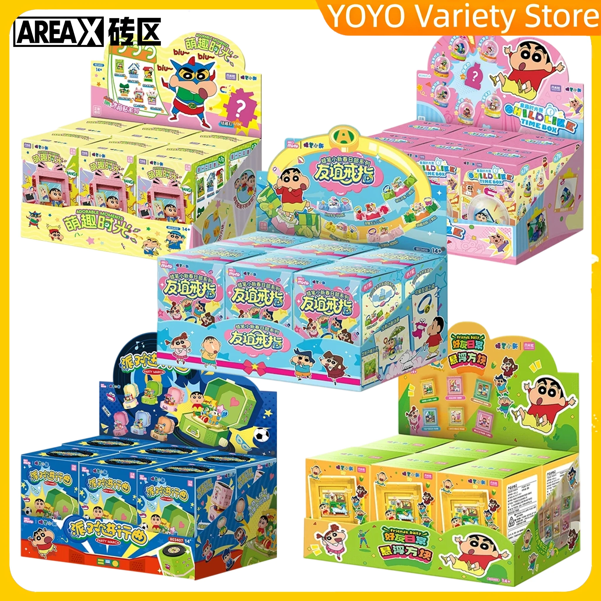 Building Block Mini - AREAX Brick Zone Crayon Shin‑chan Series,