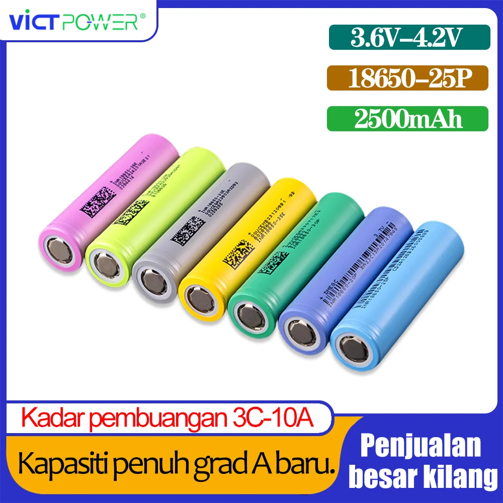 21700 lithium akku Rechargeable Lithium Batteries 2500mAh to 5000mAh 18650 baterias 3.7v Lithium Li ion