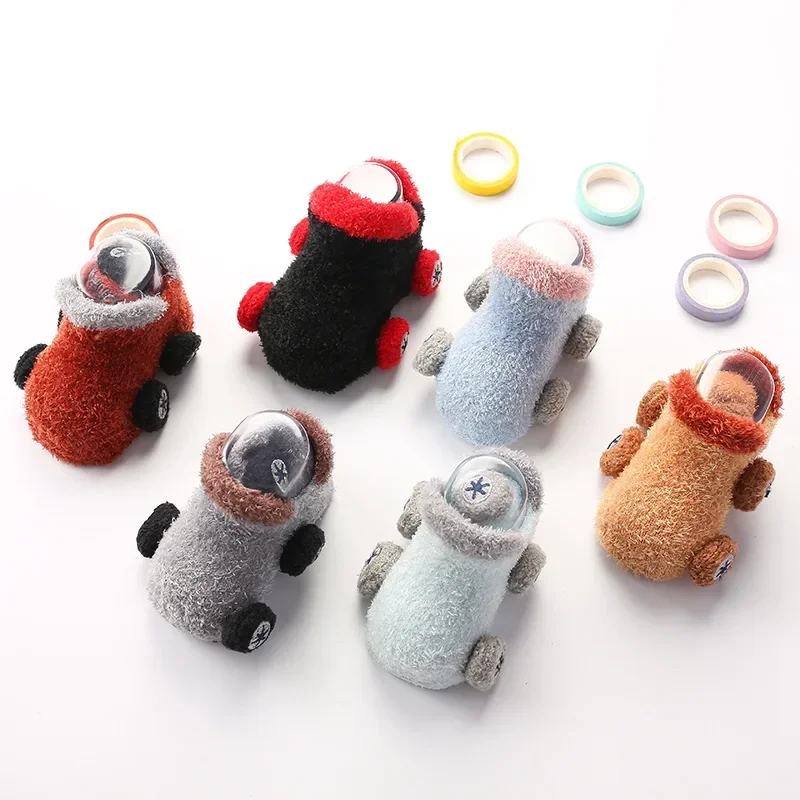 Baby Socks Spring and Autumn Non-slip Floor Socks 0-2Y Newborn Baby Socks in The Tube Cartoon 3D Car Toddler Socks 0-24 Months