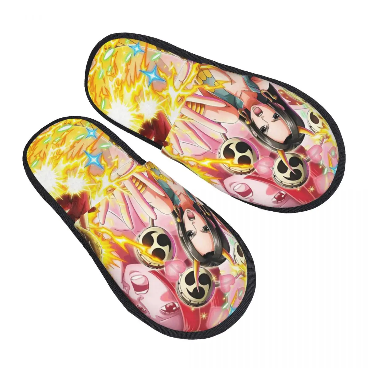 

Custom B-Boaes H-Hancockes Memory Foam Slippers Women Soft Warm Pirate House Slippers